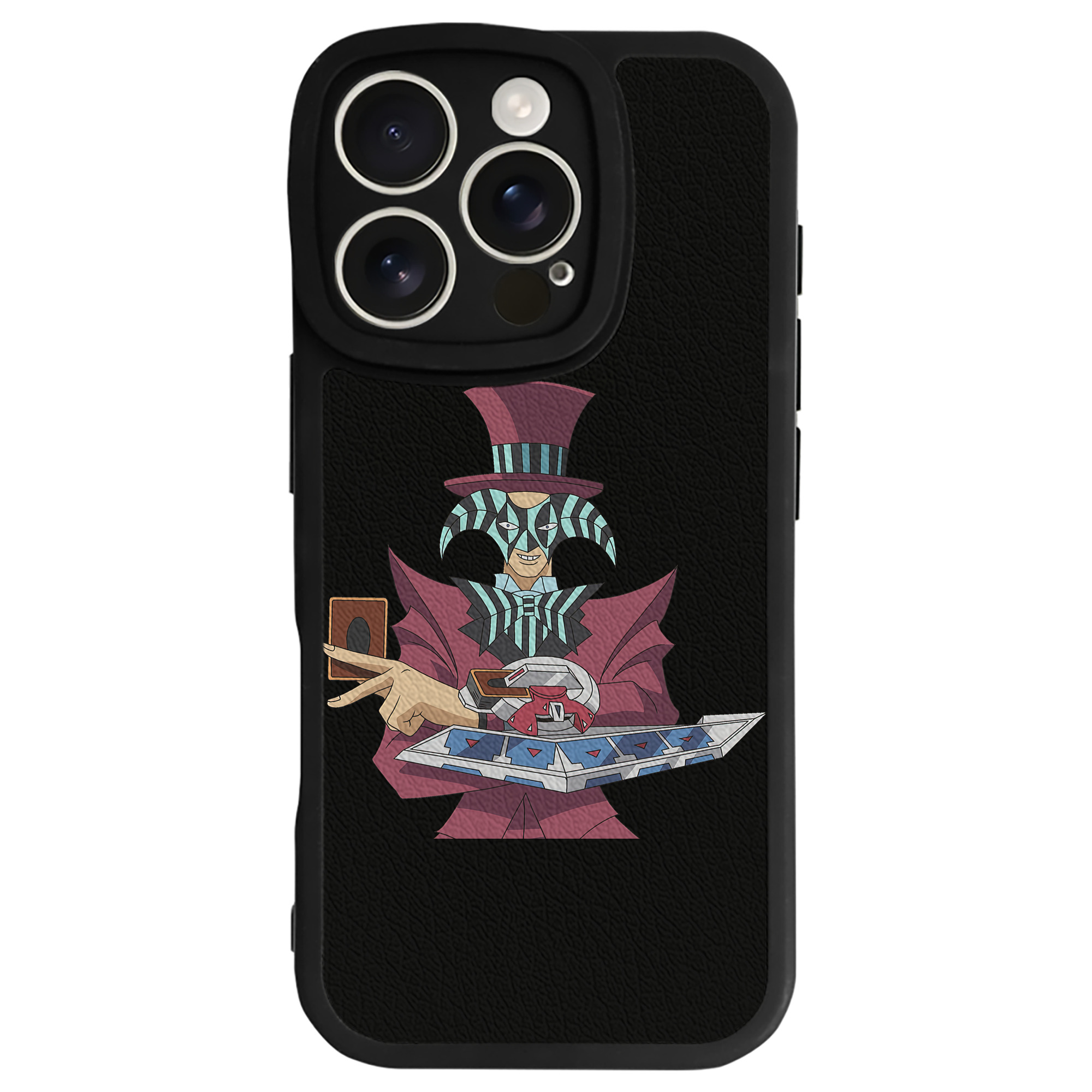 （画像用） 遊☆戯☆王 Yu-Gi-Oh! 【iPhone 16シリーズ対応】シリコンスマホケース（レザー調） 材質：シリコン
